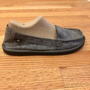 Sanuk Sidewalk Surfers Denim Gray Women's 8